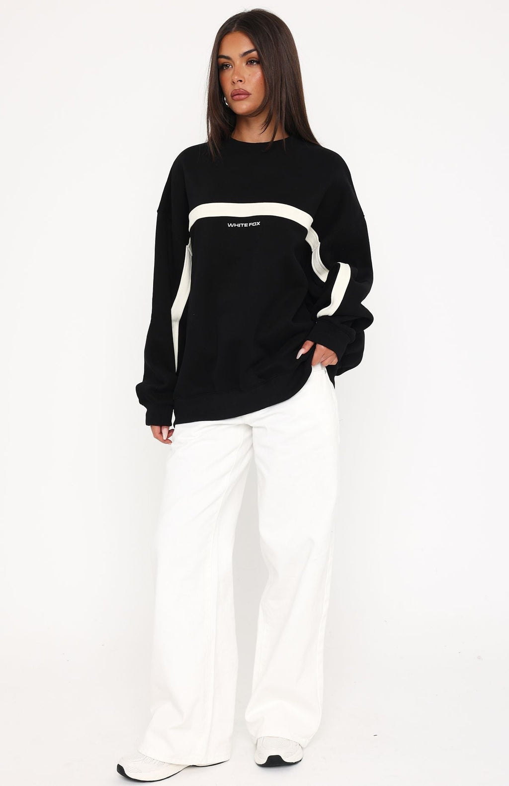 Trending Take Another Chance Oversized Drop Shoulder Sweater Black
