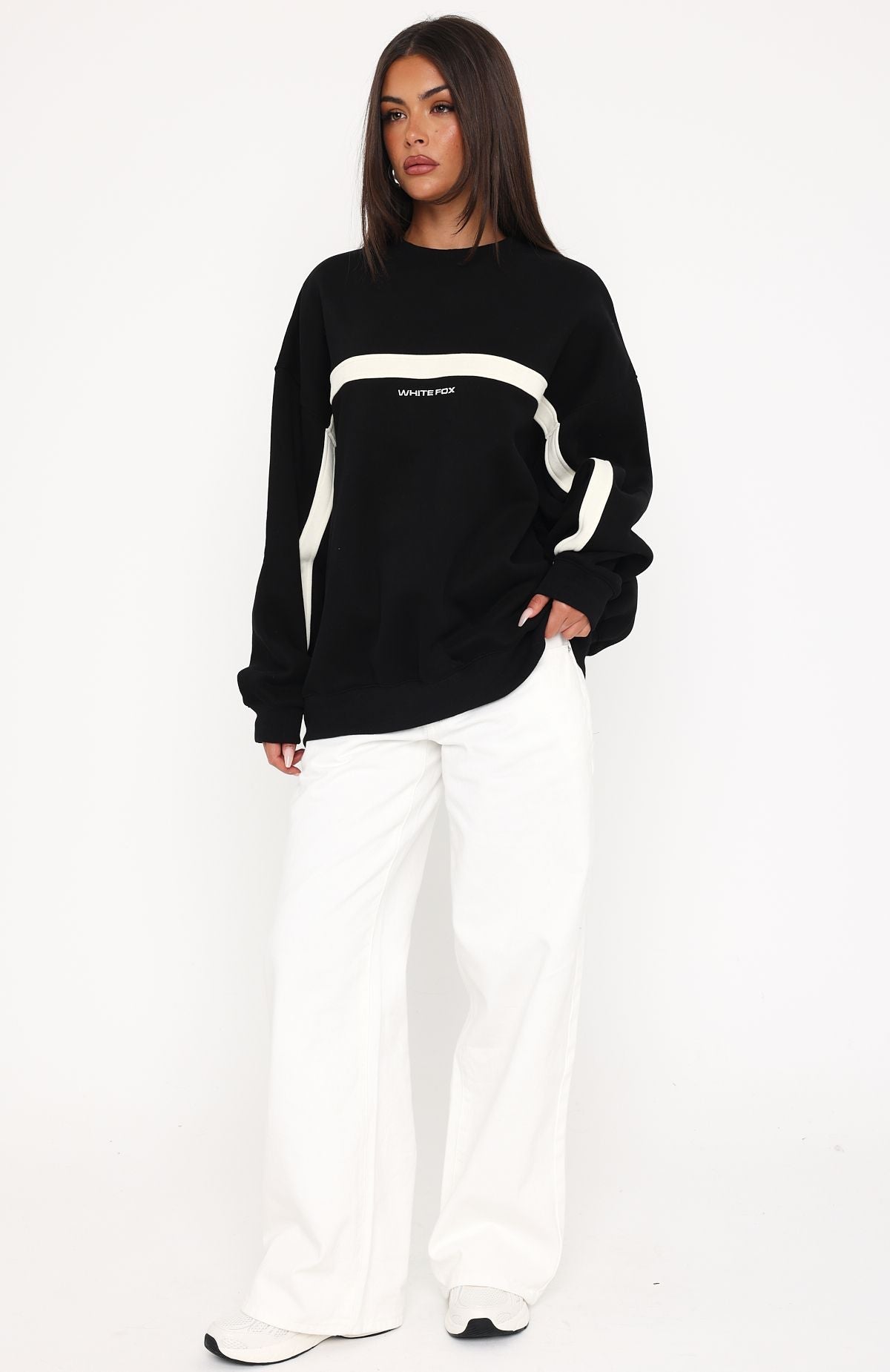 Trending Take Another Chance Oversized Drop Shoulder Sweater Black