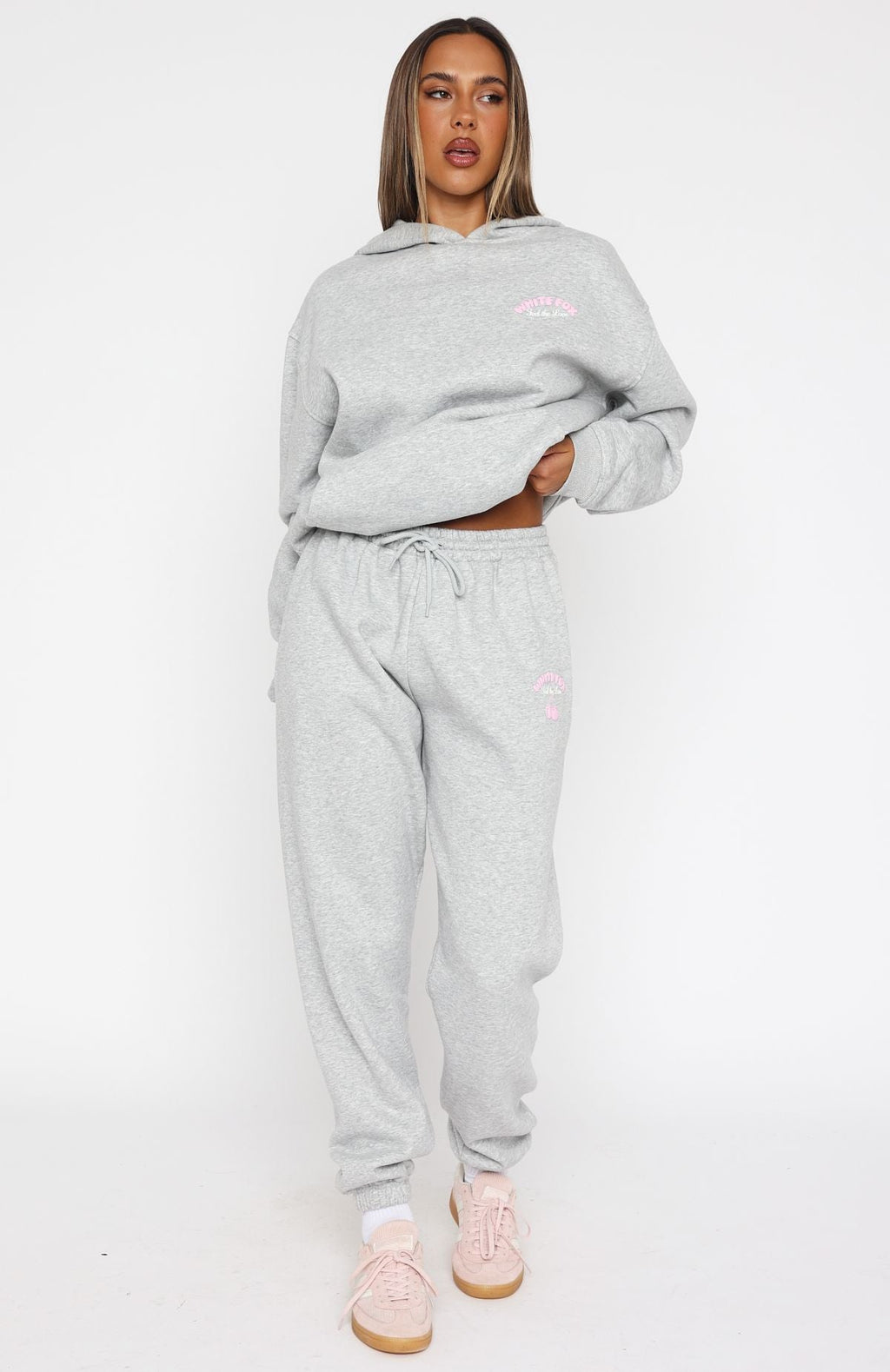 Trending Love Me Tender Sweatpants Dark Grey Marle