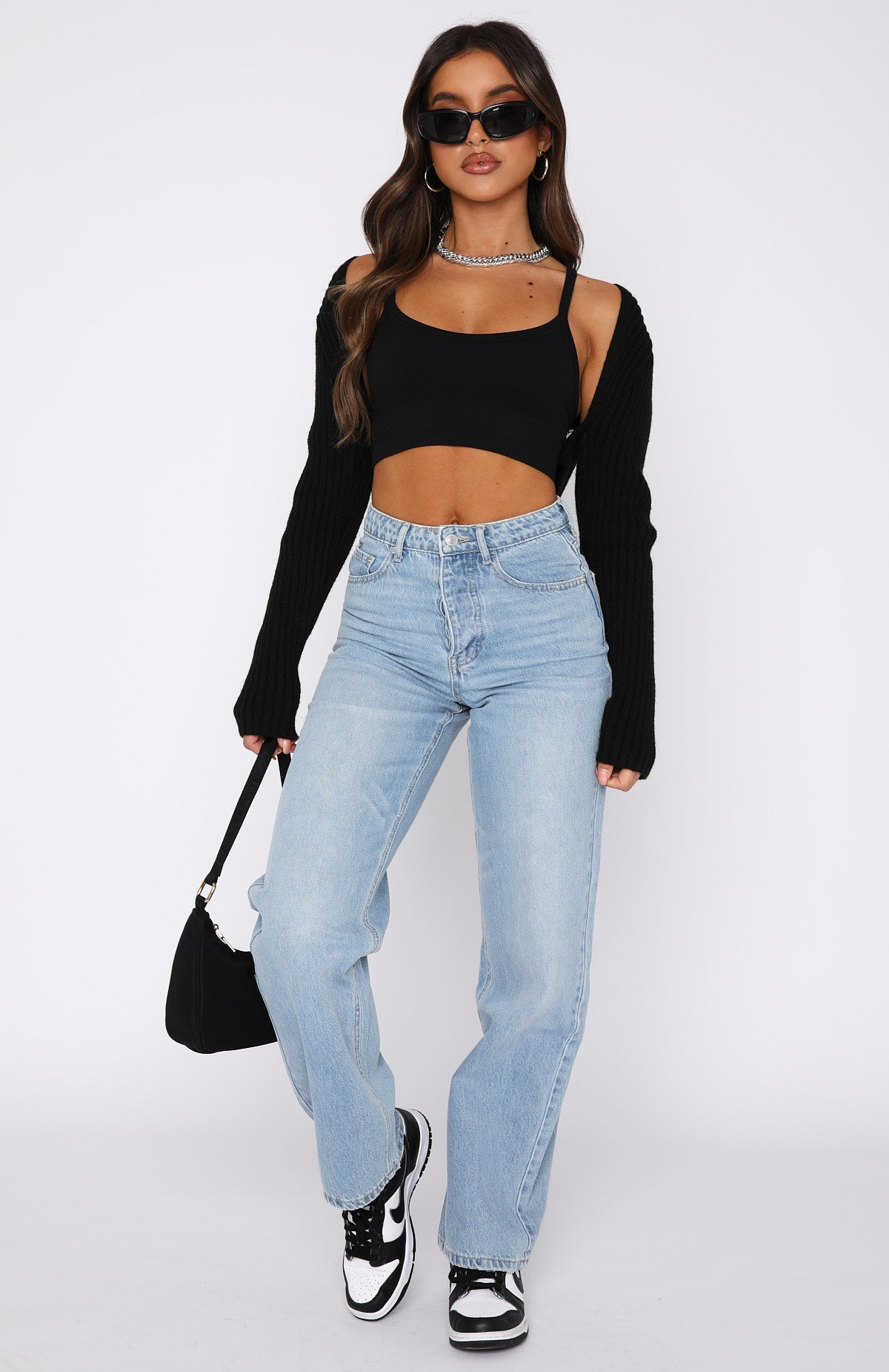 Trending One Call Away High Rise Straight Leg Jeans Vintage Mid Blue