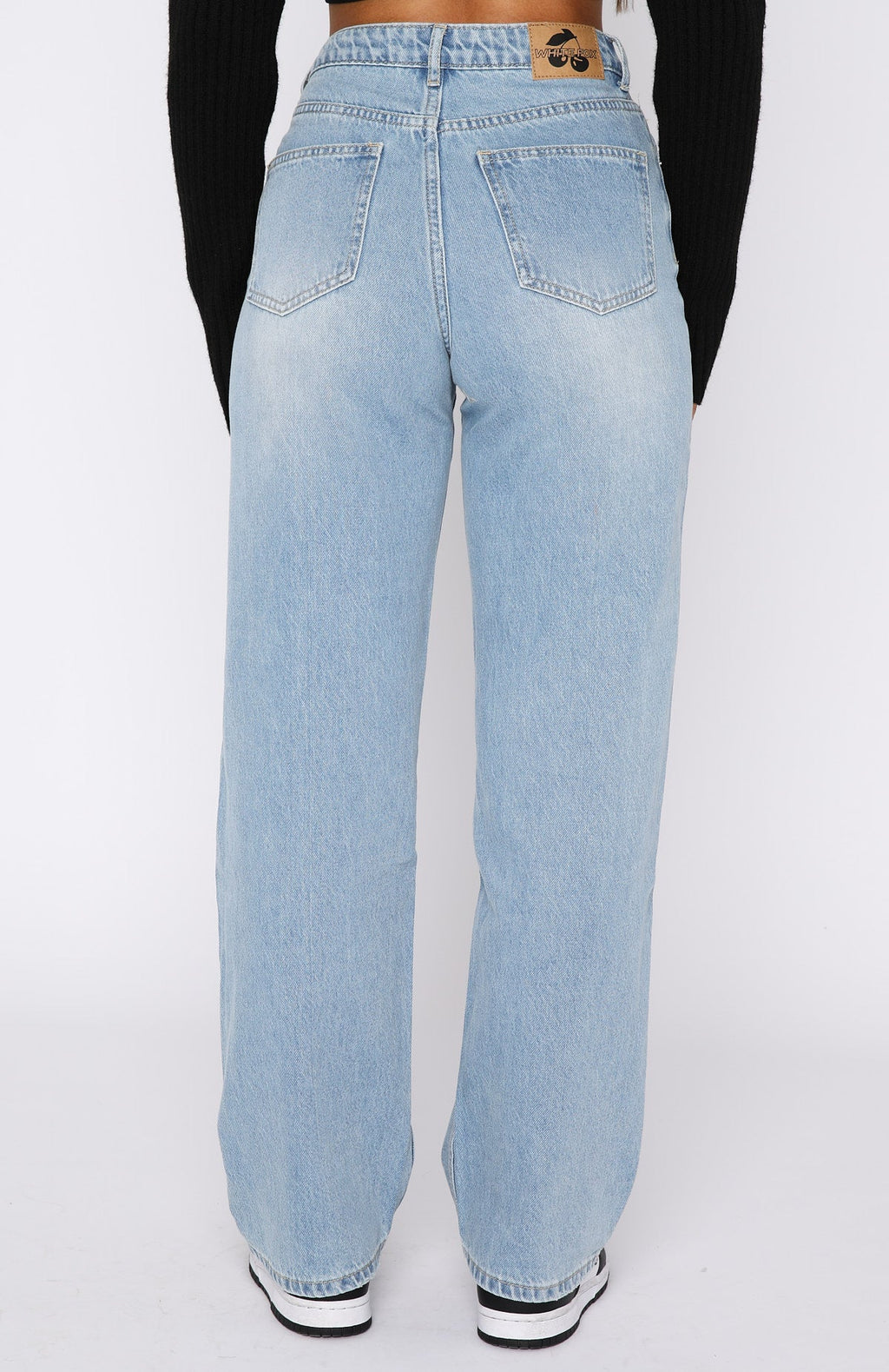 Trending One Call Away High Rise Straight Leg Jeans Vintage Mid Blue