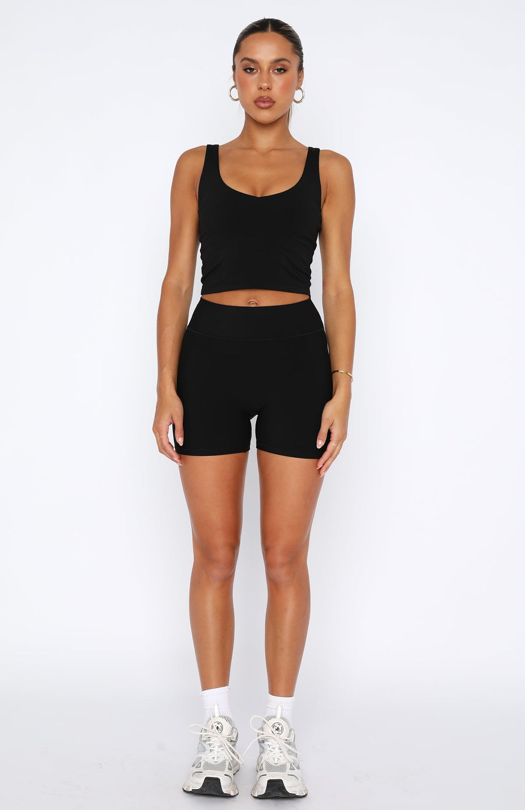 Trending Endurance Scrunch High Waisted Shorts Black