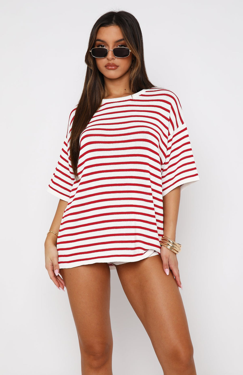 Trending All The Little Things Top Red Stripe