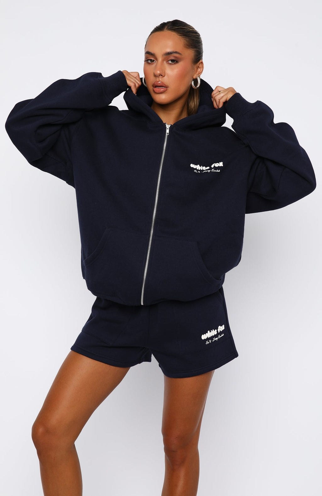 Trending Era 8 Zip Front Hoodie Nautical