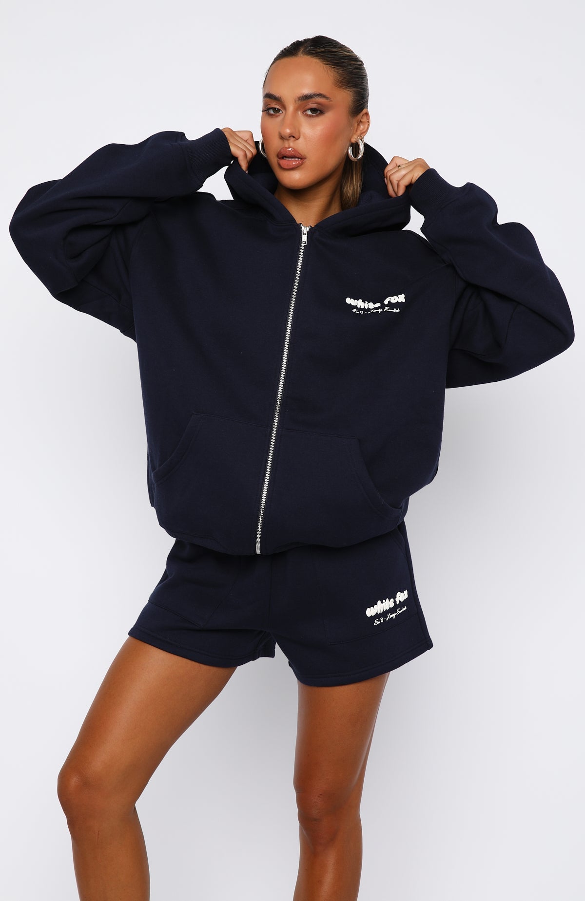 Trending Era 8 Zip Front Hoodie Nautical