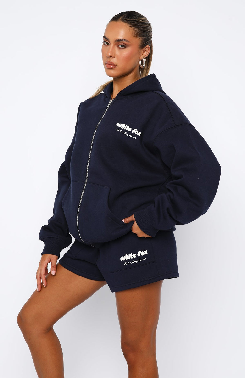 Trending Era 8 Zip Front Hoodie Nautical