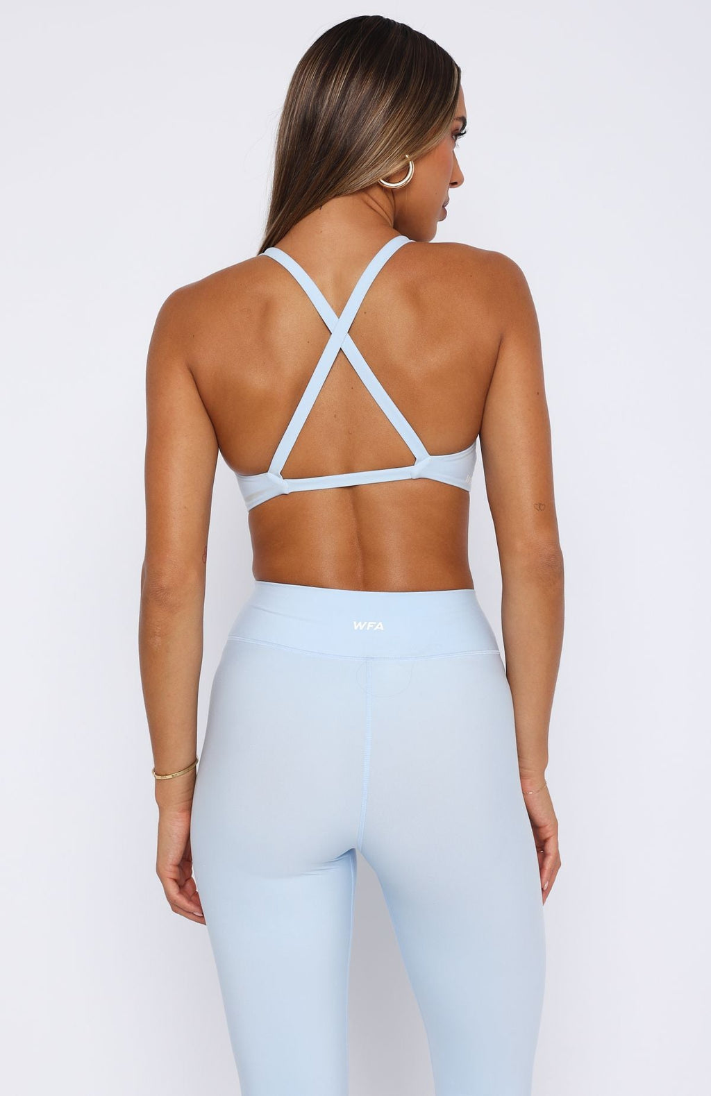 Trending High Definition Sports Bra Baby Blue