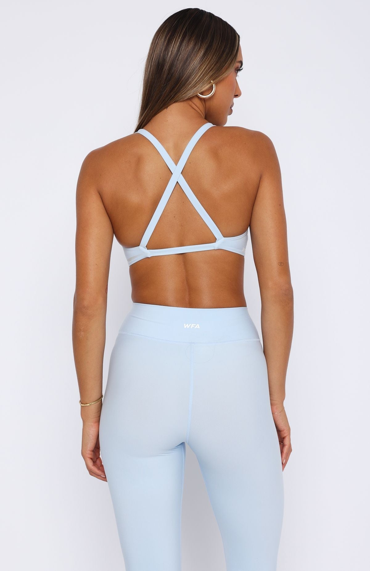 Trending High Definition Sports Bra Baby Blue