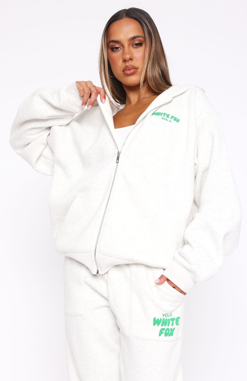 Trending Offstage Zip Front Hoodie Glacier Grey