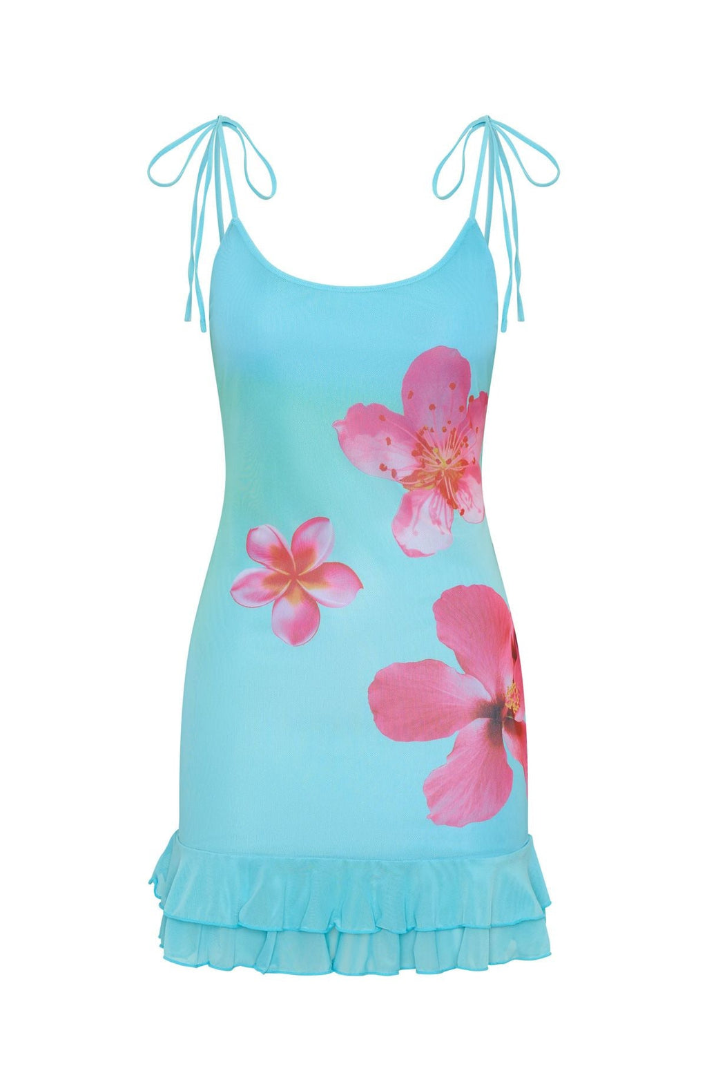 Trending Hot Mess Mini Dress Hibiscus Splash