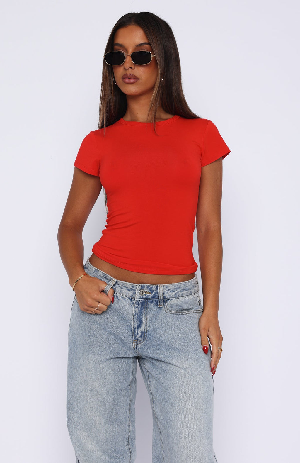 Trending Too Blessed Tee Red