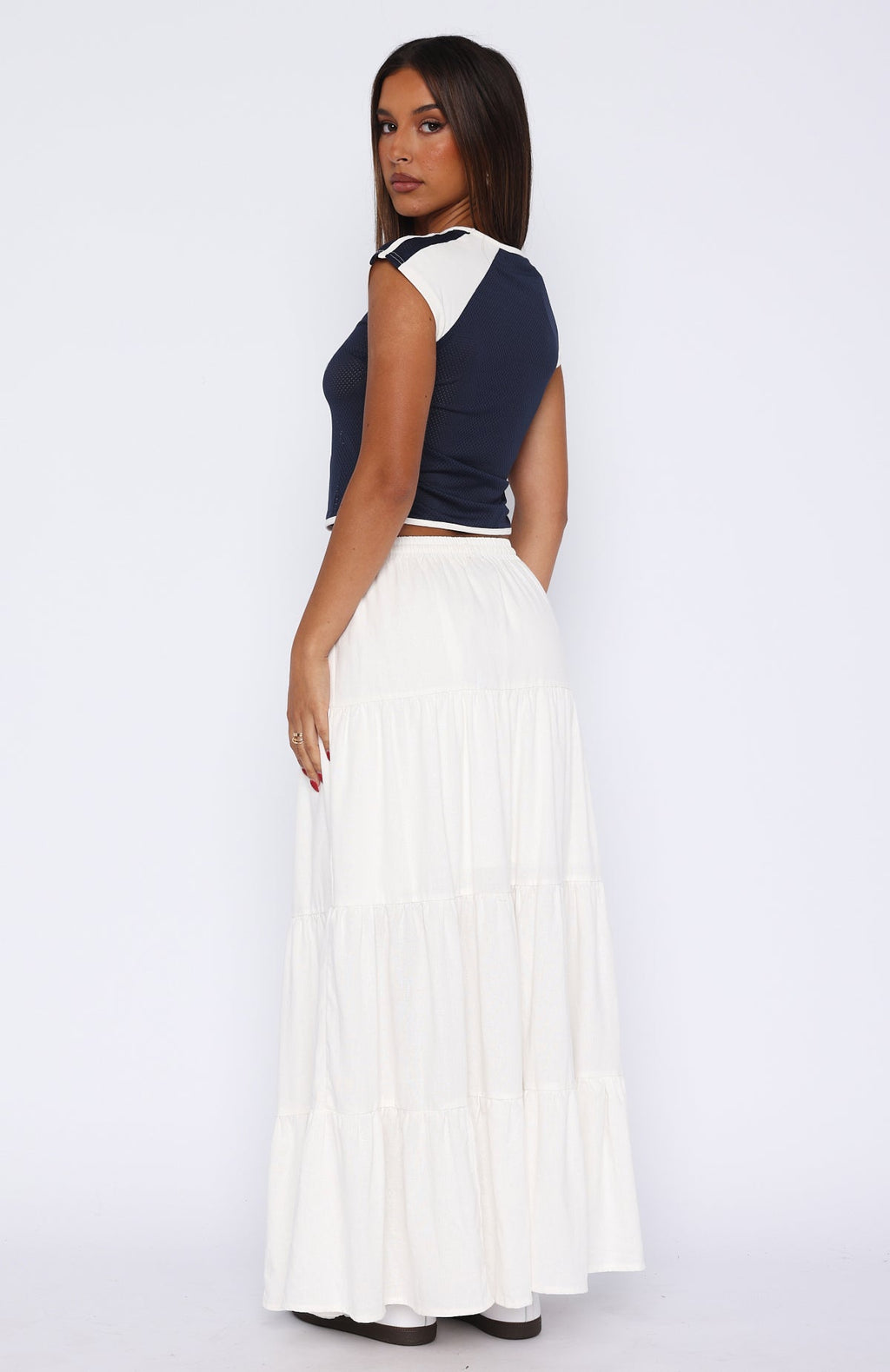 Trending In That Moment Maxi Skirt White