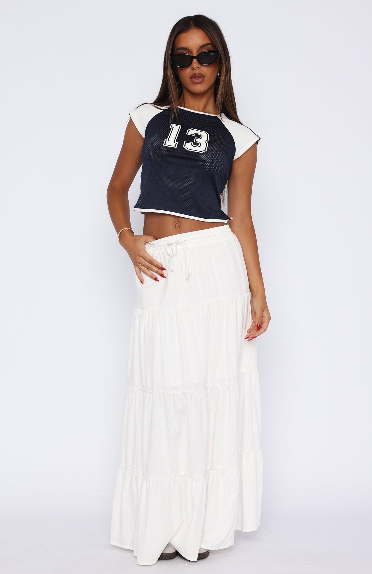 Trending In That Moment Maxi Skirt White