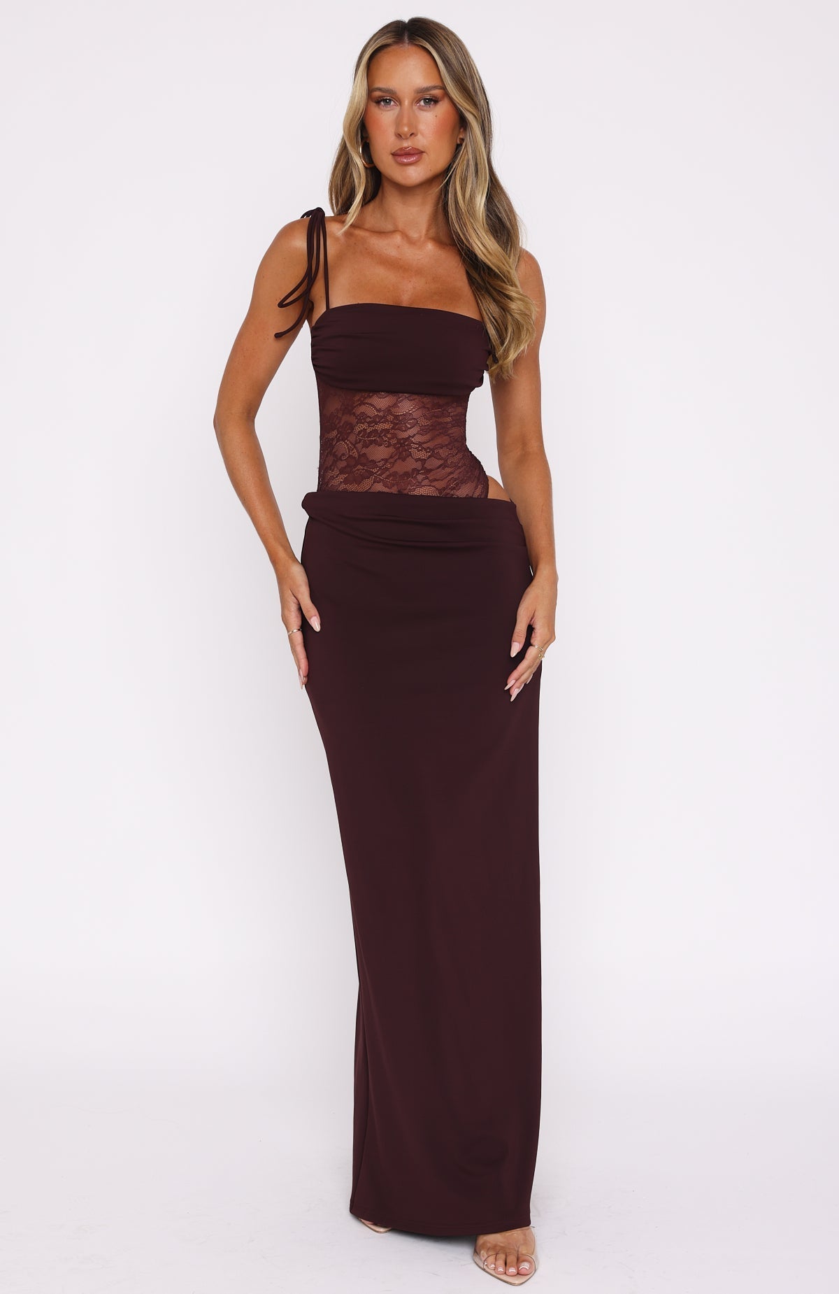 Trending Compliment Me Maxi Dress Burgundy