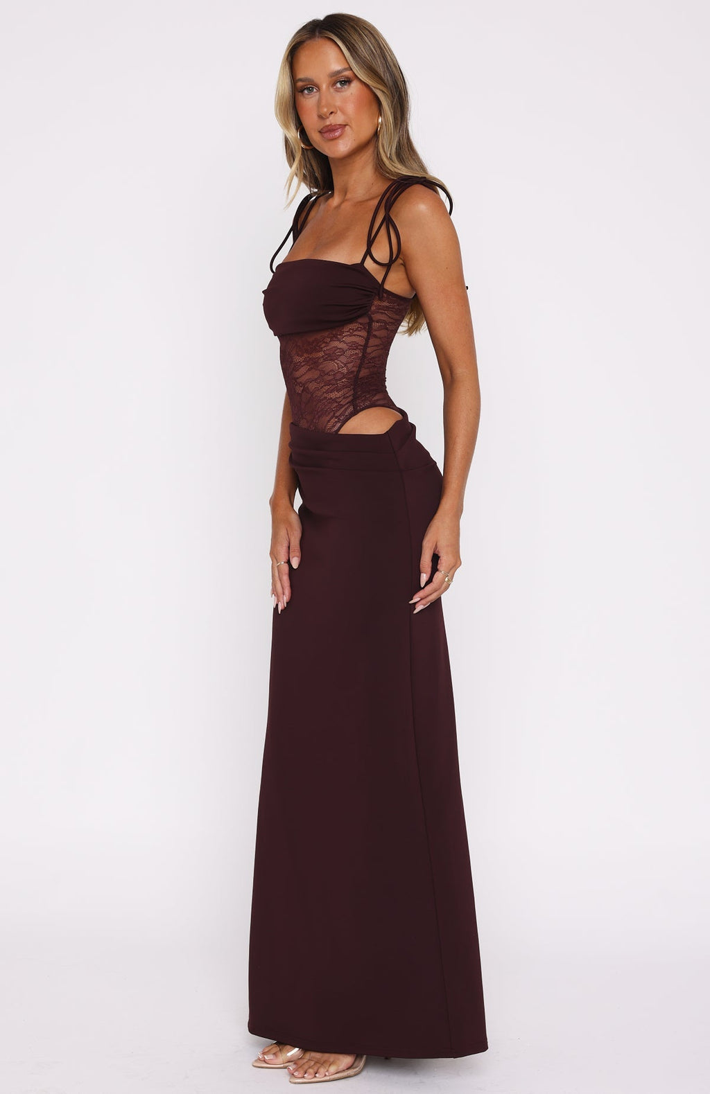 Trending Compliment Me Maxi Dress Burgundy