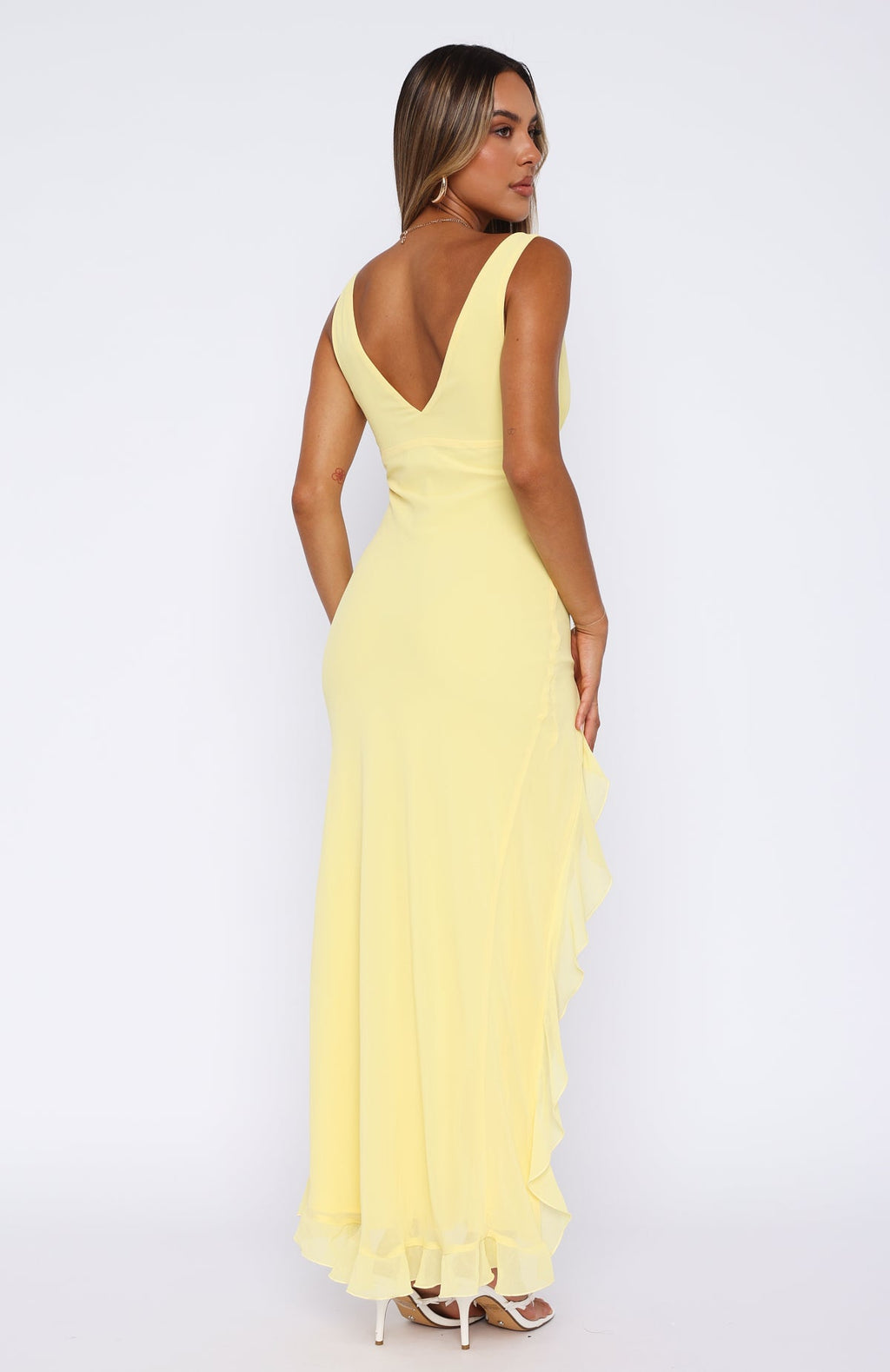 Trending Tell Me Everything Maxi Dress Lemon