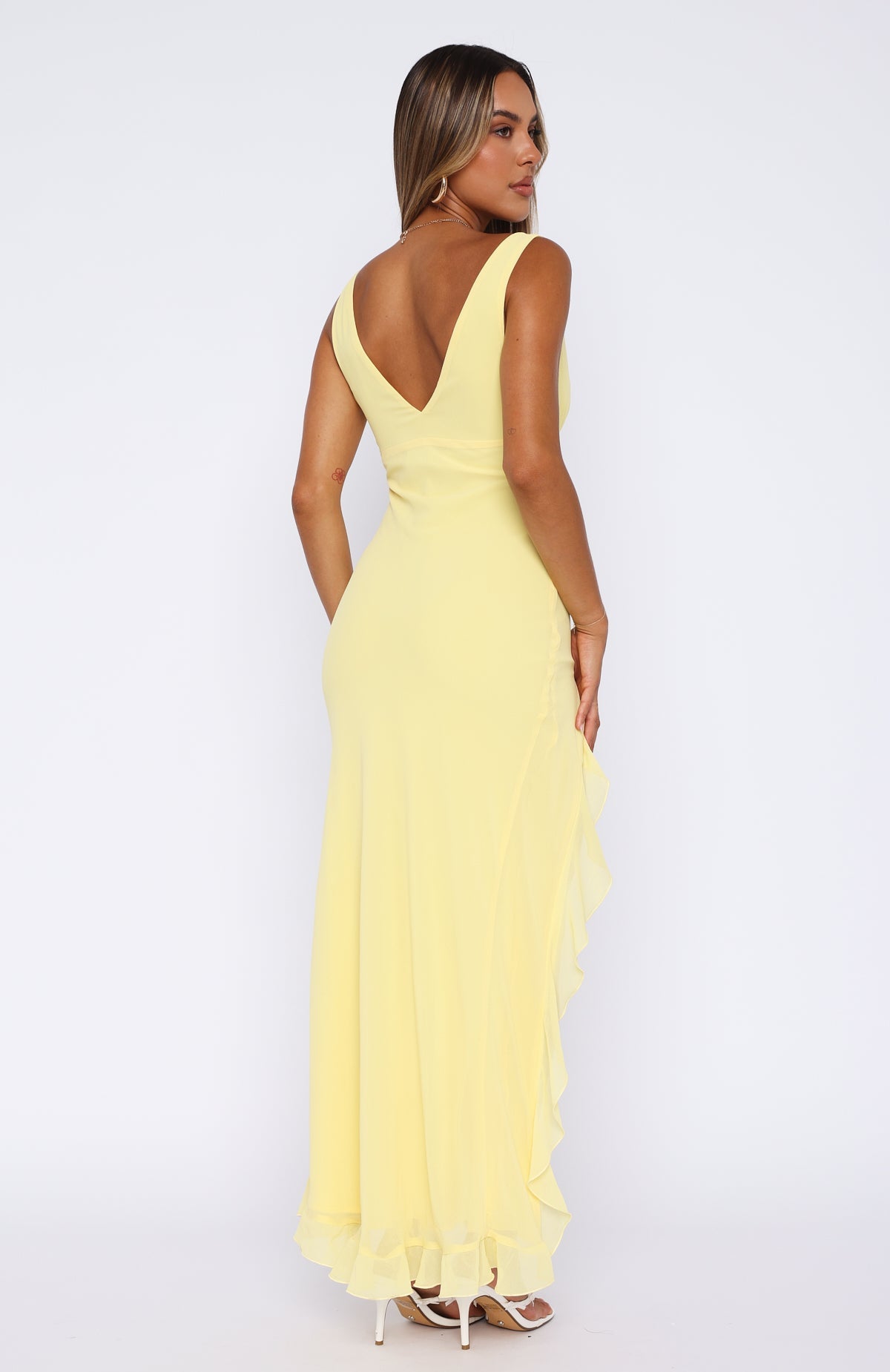 Trending Tell Me Everything Maxi Dress Lemon