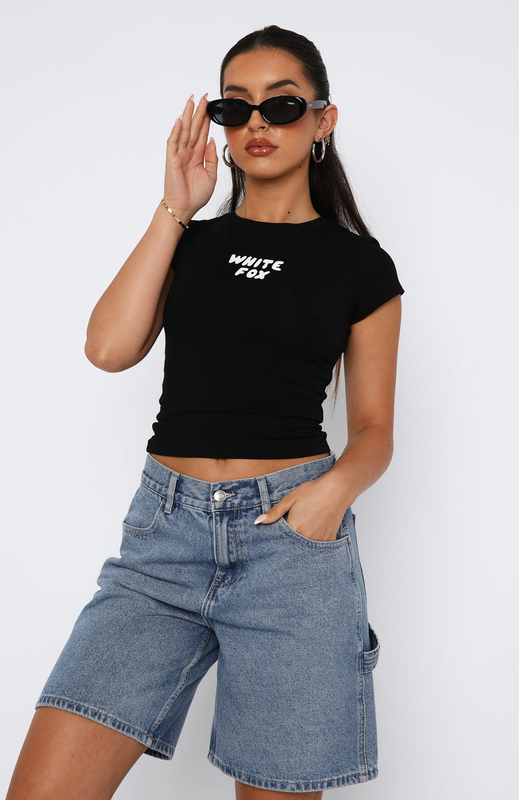 Trending Break The Records Baby Tee Black