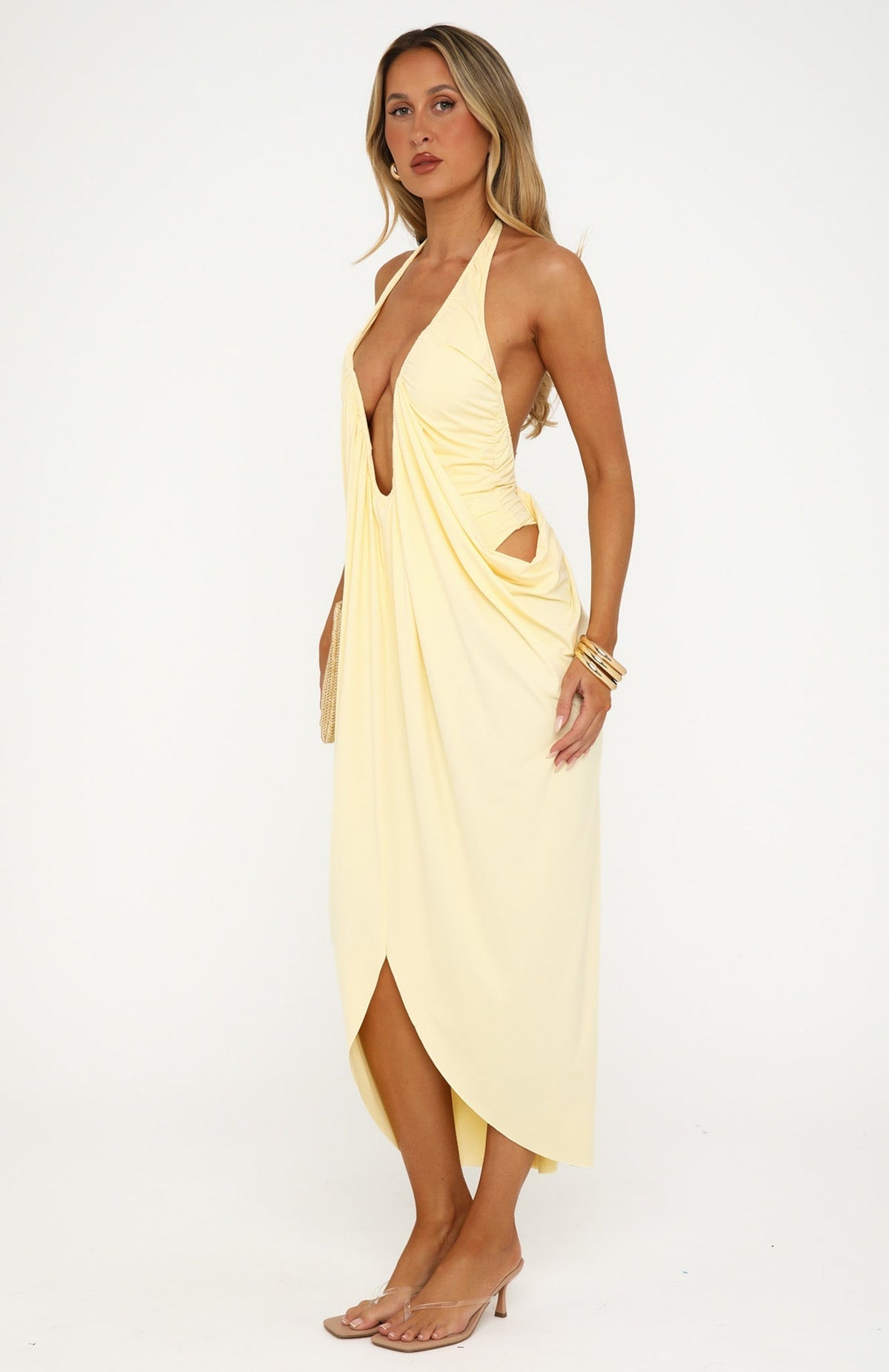 Trending Belle Vita Midi Dress Lemon