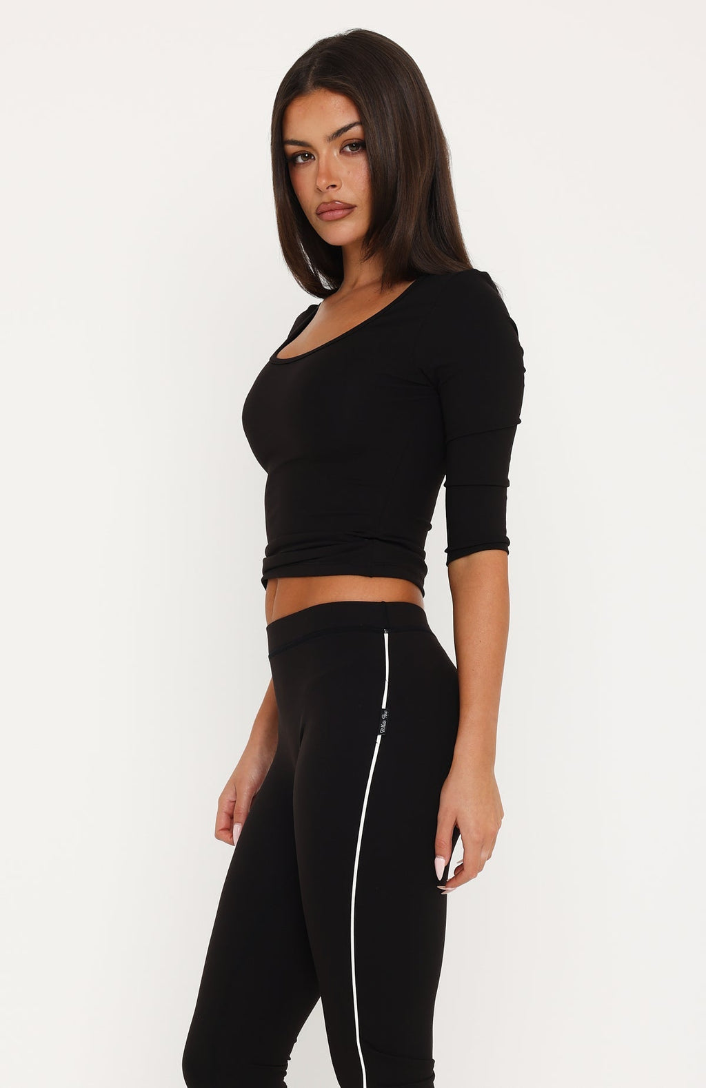 Trending Time Stood Still 34 Sleeve Top Black