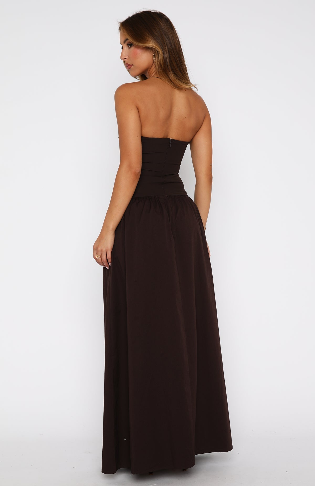 Trending Take Back Maxi Dress Chocolate