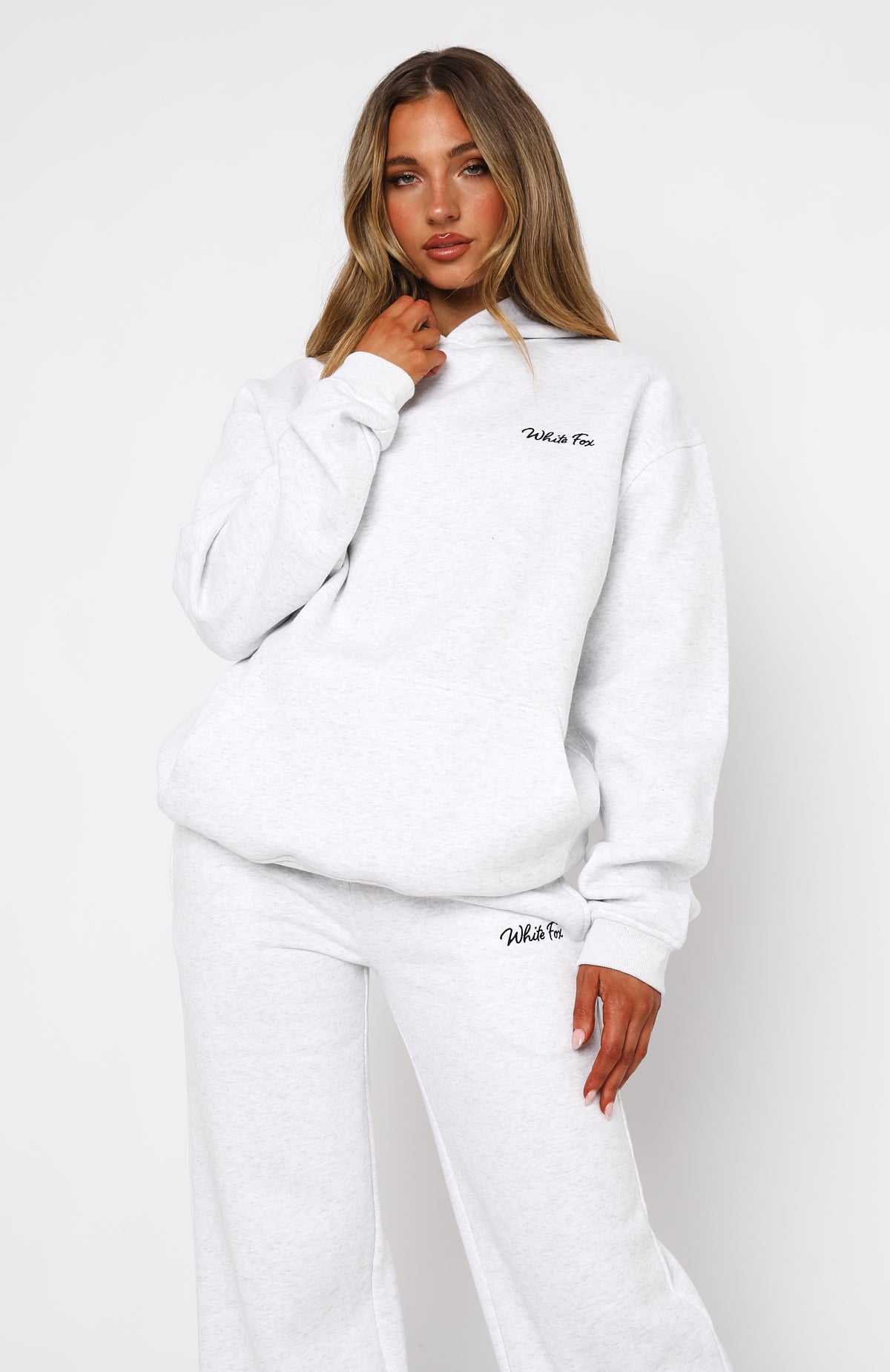 Trending Match Your Words Oversized Hoodie Grey Marle