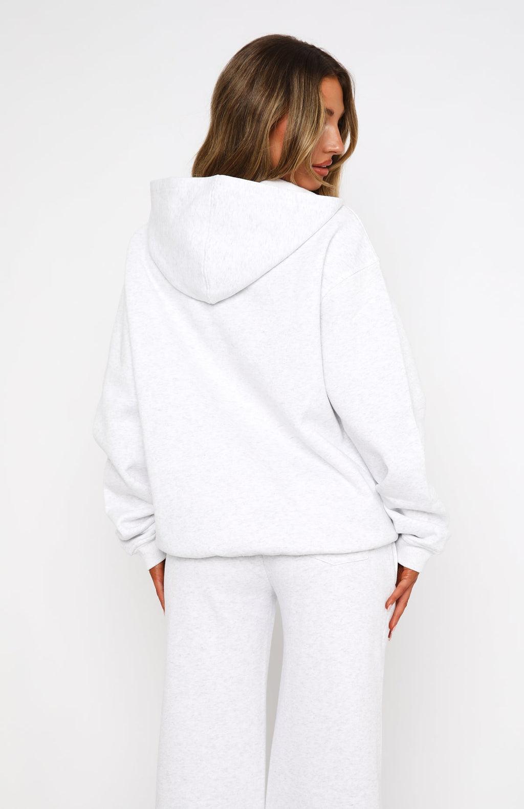 Trending Match Your Words Oversized Hoodie Grey Marle