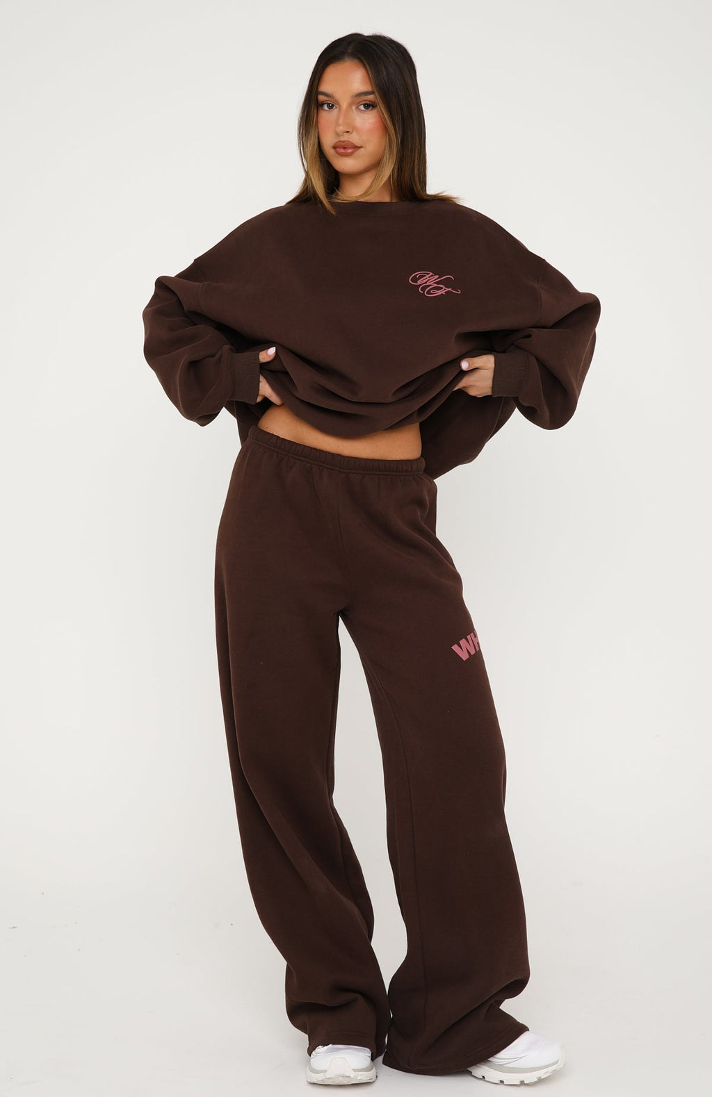 Trending Studio 17 Raven Wide Leg Sweatpants Chocolate