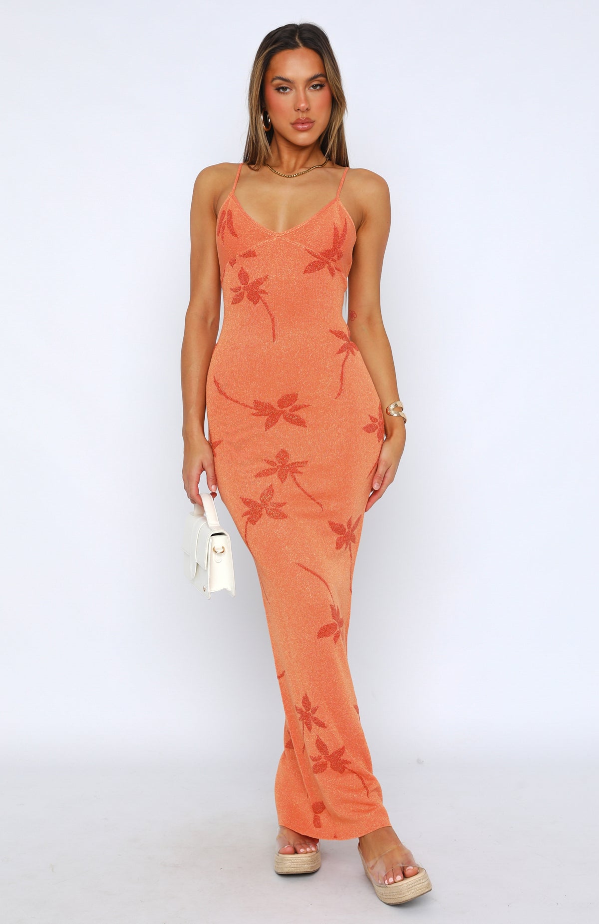 Trending Trust Issues Maxi Dress Orange
