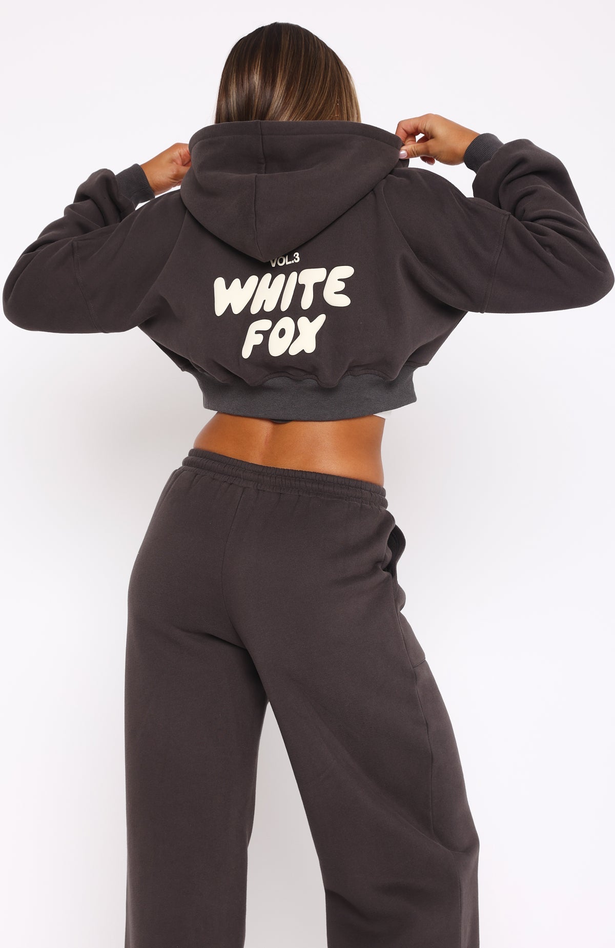 Trending Offstage Cropped Zip Hoodie Shadow