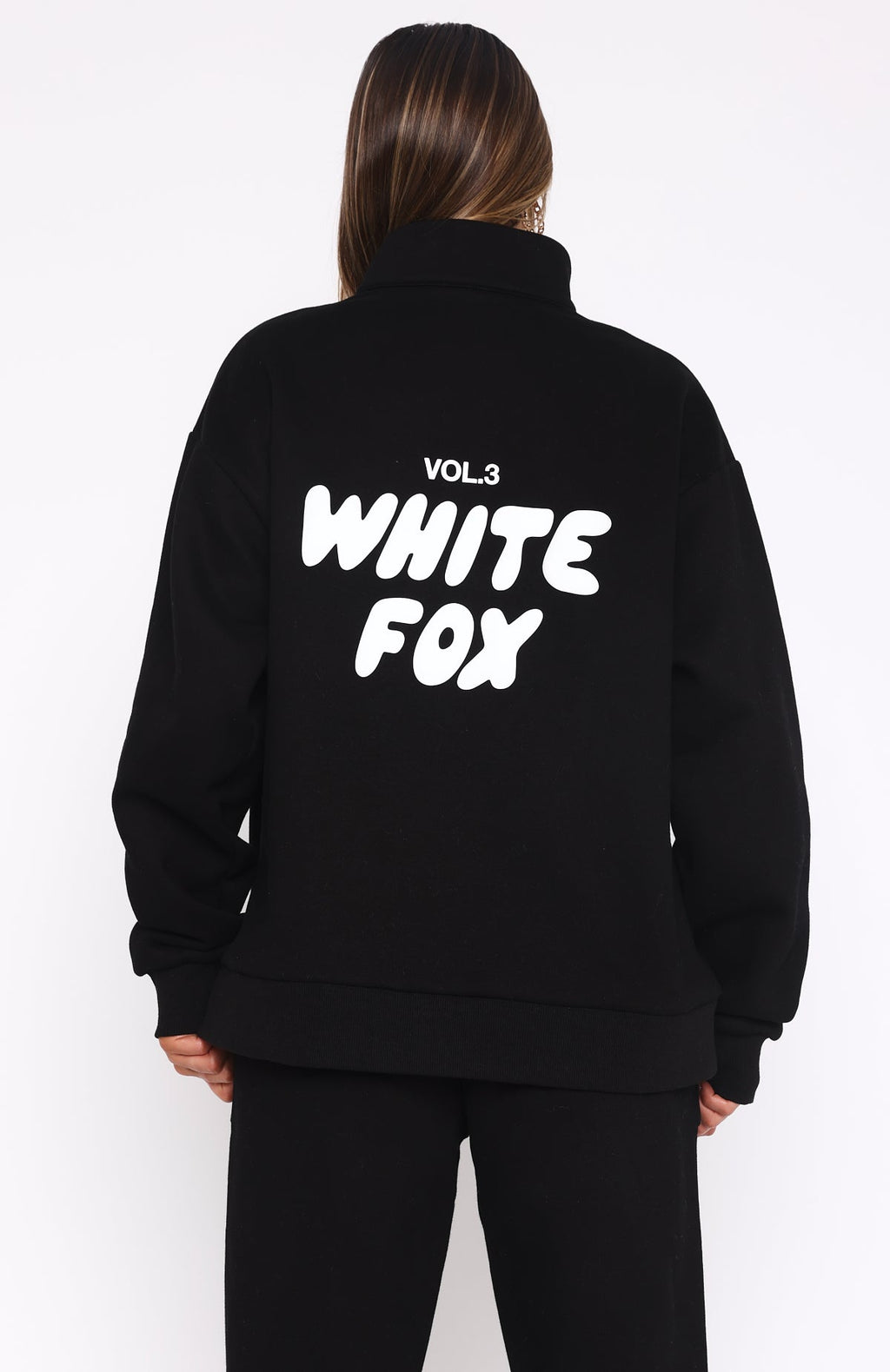 Trending Offstage Zip Front Sweater Monochrome