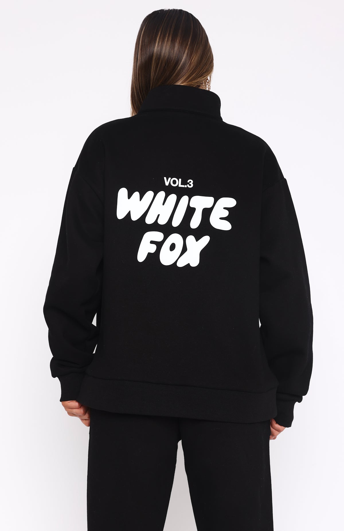 Trending Offstage Zip Front Sweater Monochrome