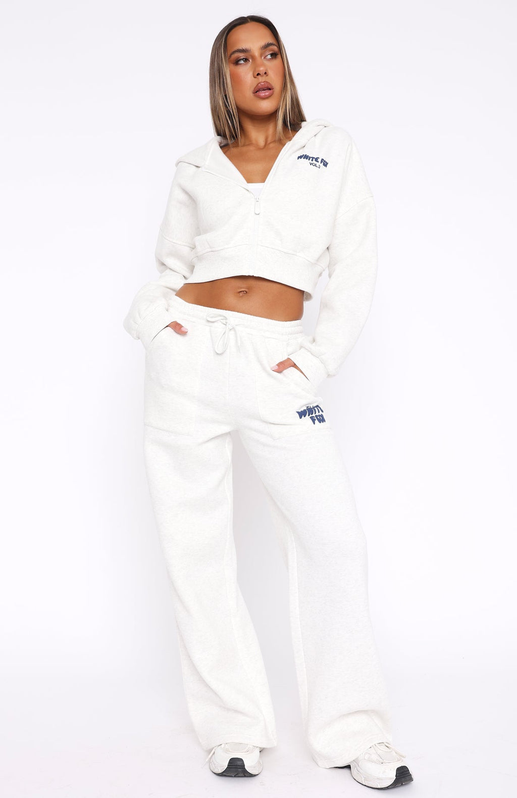 Trending Offstage Wide Leg Sweatpants Mineral Grey