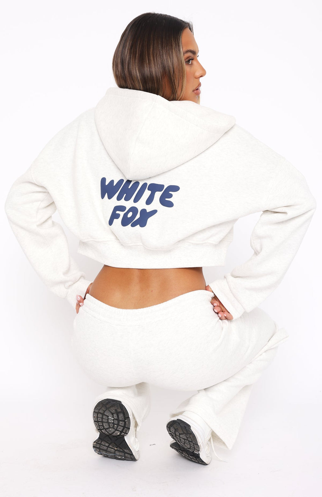 Trending Offstage Cropped Zip Hoodie Mineral Grey