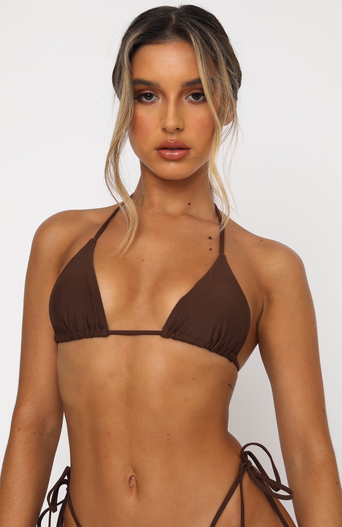 Trending Golden Hour Bikini Top Chocolate