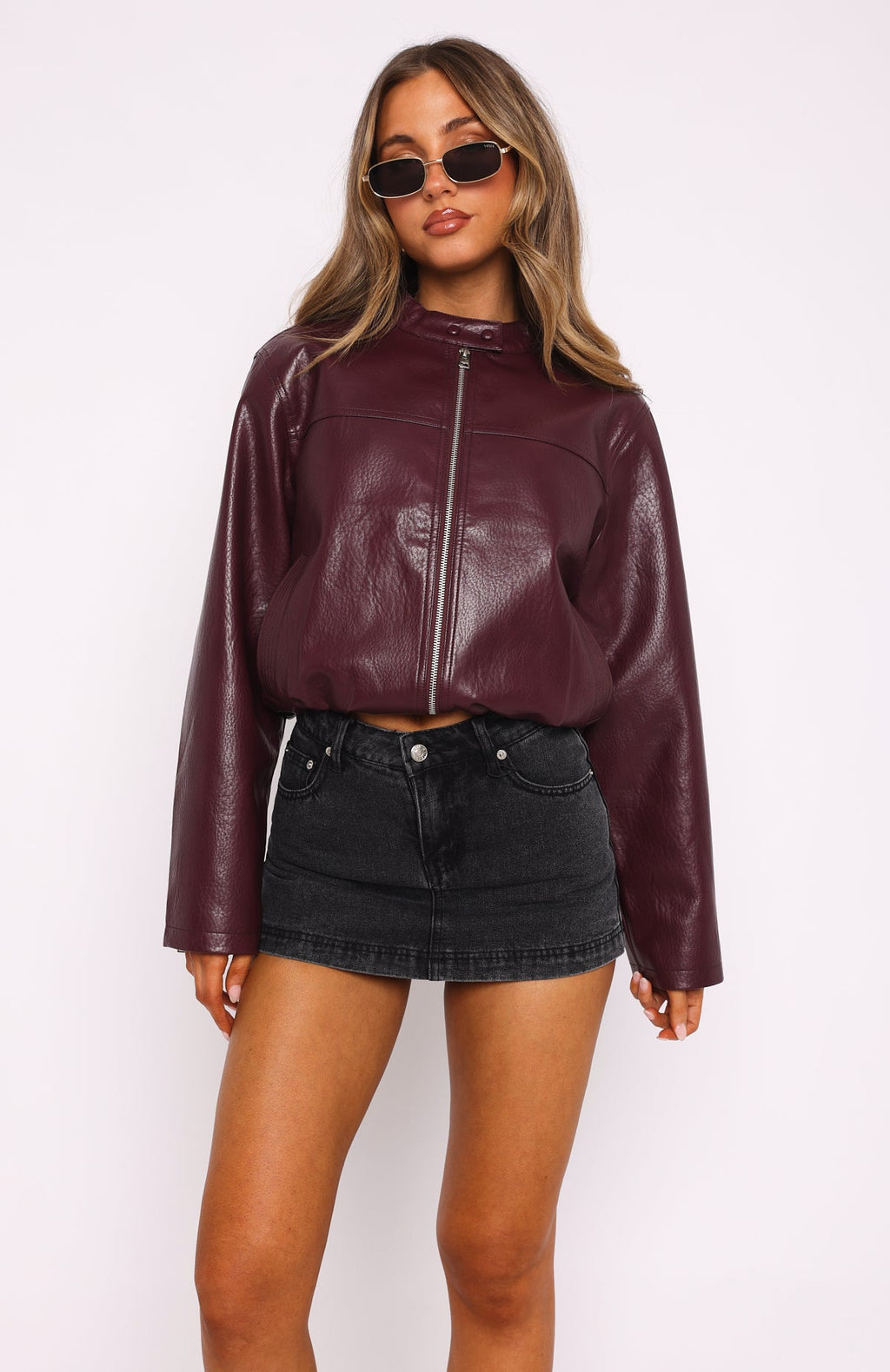 Trending All Your Problems Denim Skort Black Acid Wash