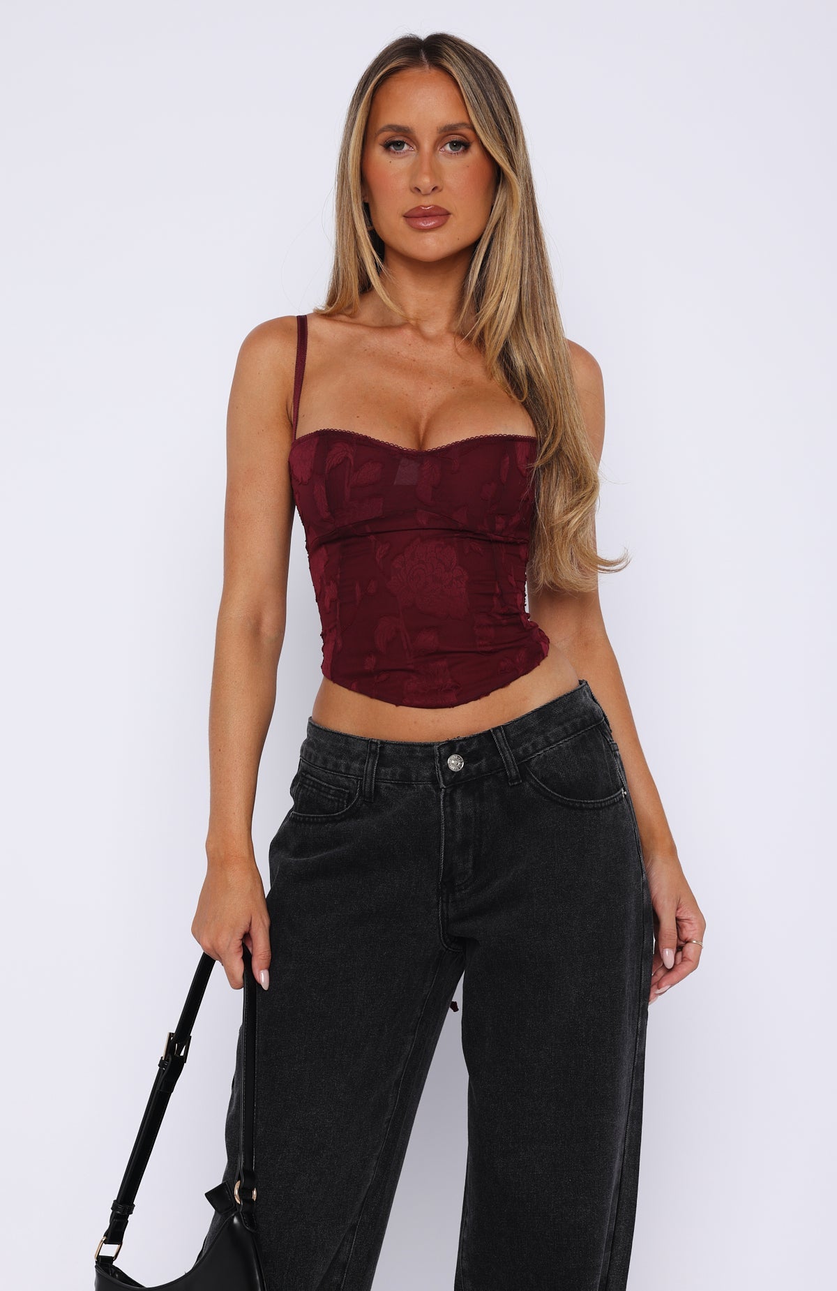 Trending Broken Dreams Bustier Wine