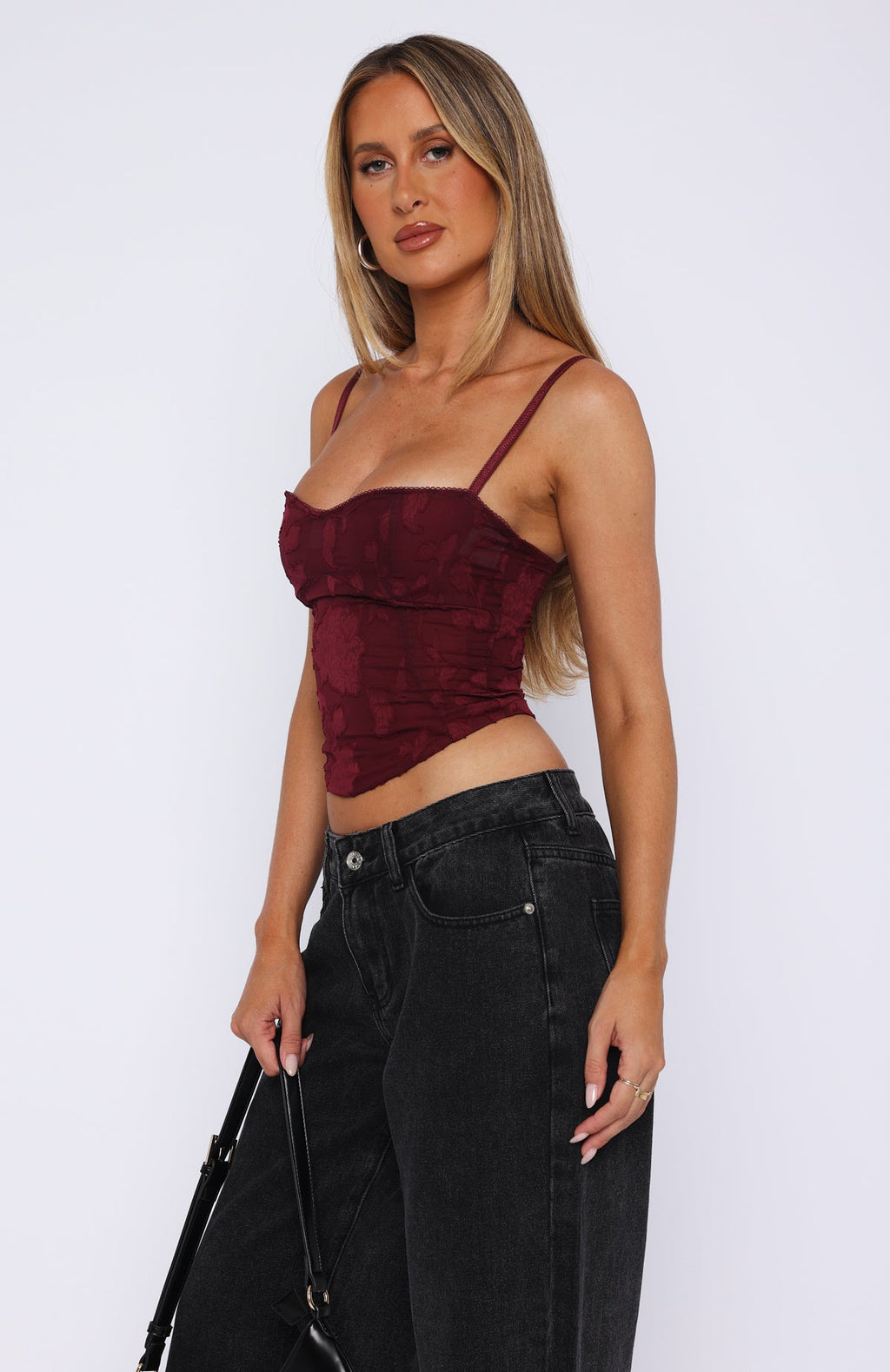 Trending Broken Dreams Bustier Wine