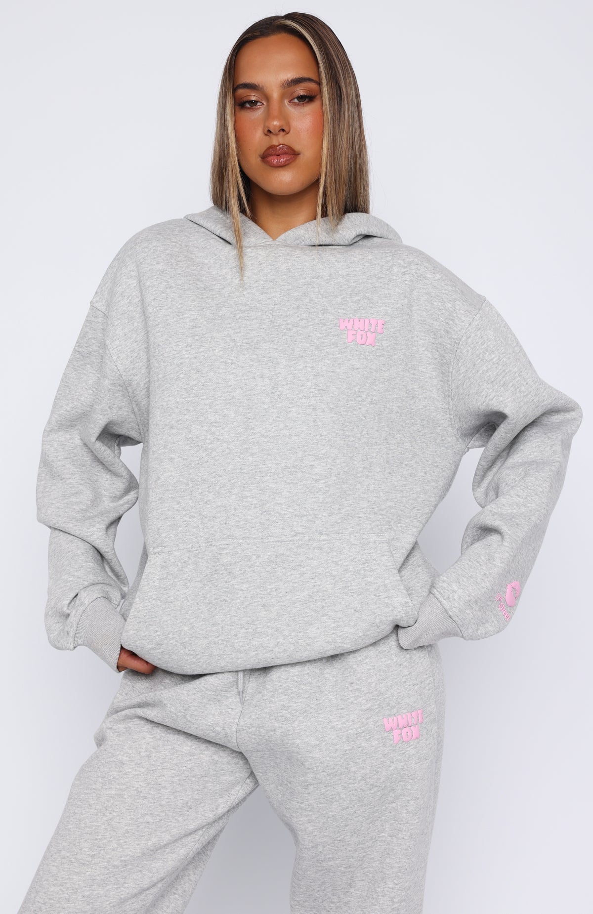 Trending 11th Street Keeping It Real Oversized Hoodie Jelly Bean