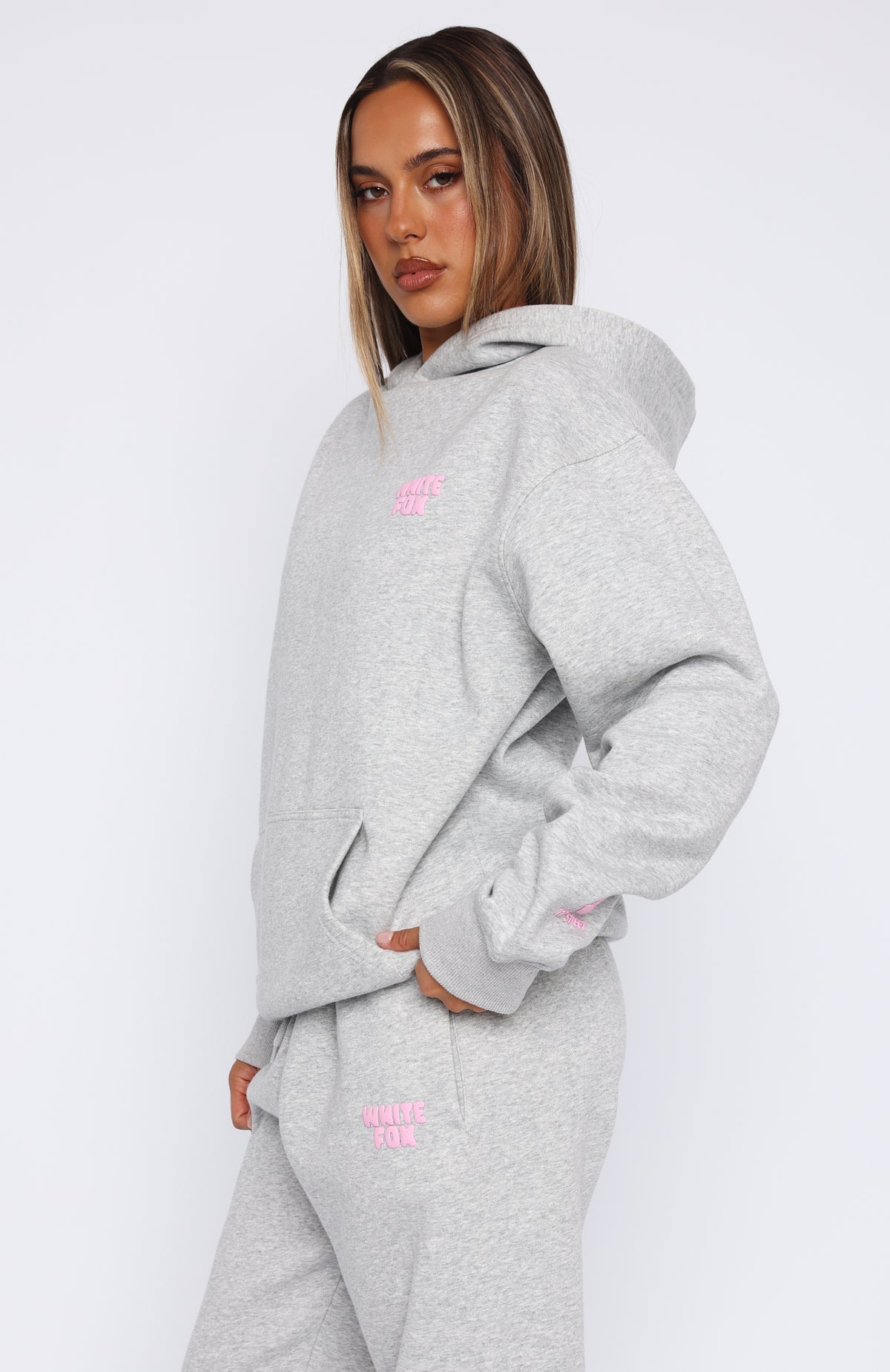Trending 11th Street Keeping It Real Oversized Hoodie Jelly Bean