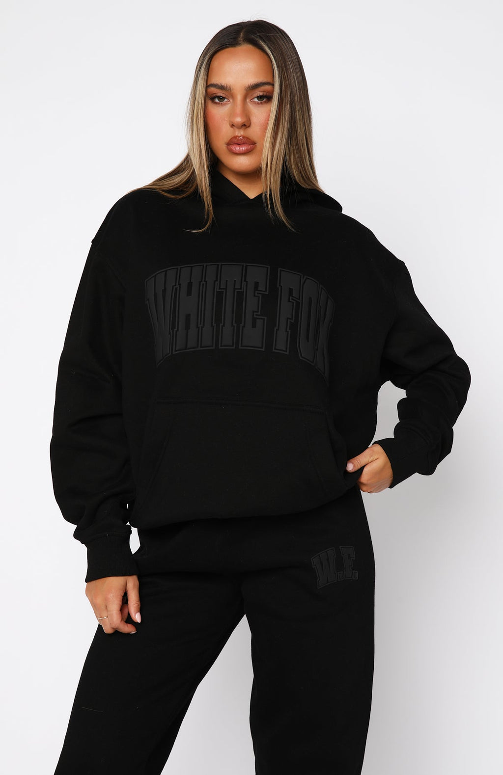 Trending Decade Classics Varsity Oversized Hoodie Black