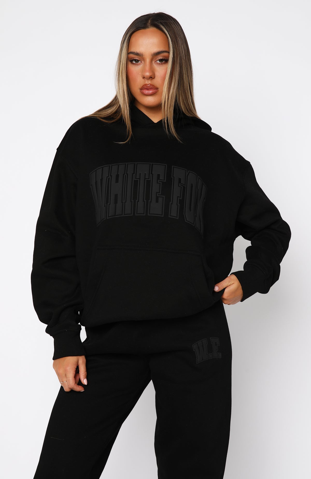 Trending Decade Classics Varsity Oversized Hoodie Black