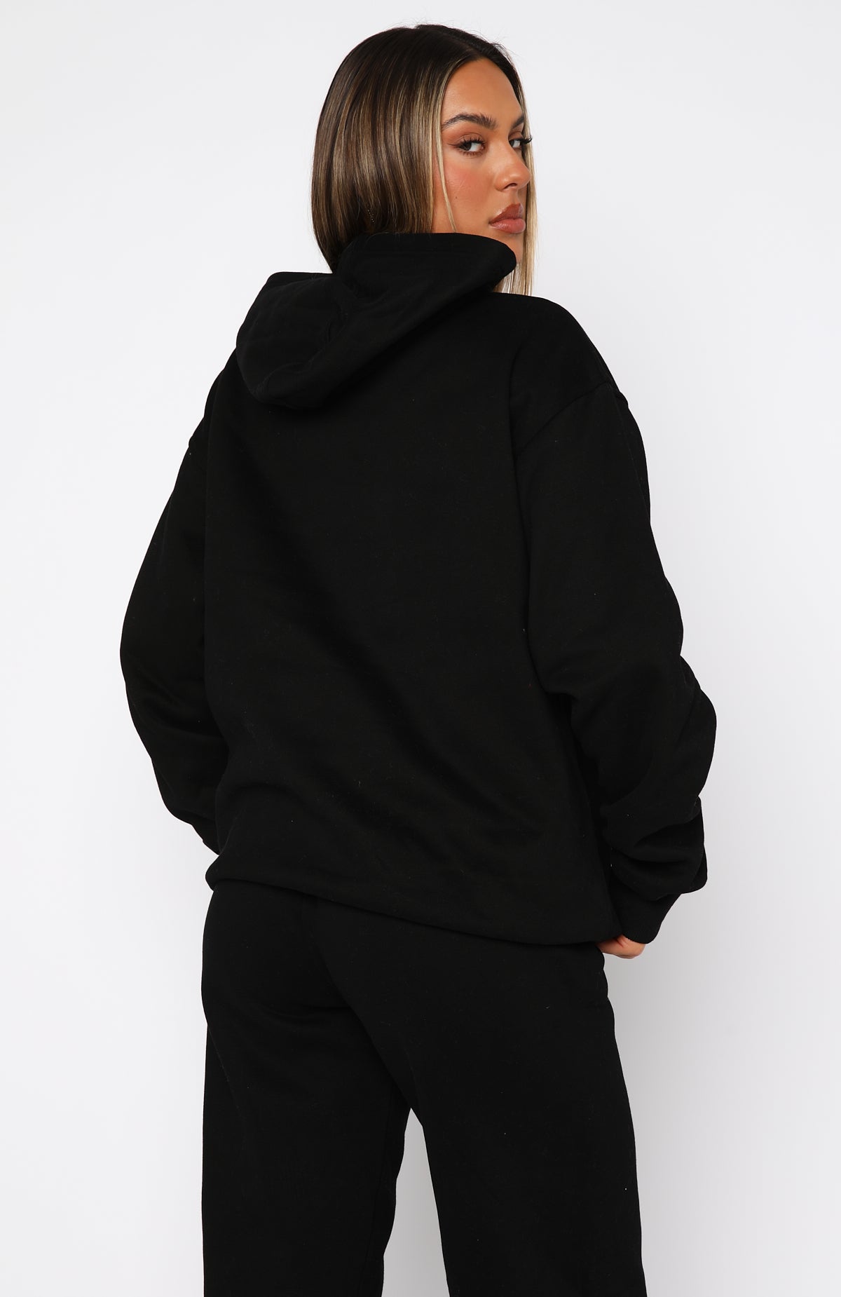 Trending Decade Classics Varsity Oversized Hoodie Black