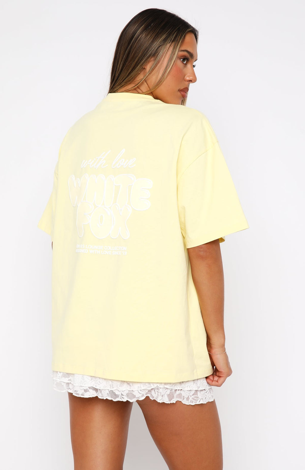 Trending With Love Always Oversized Tee Lemon
