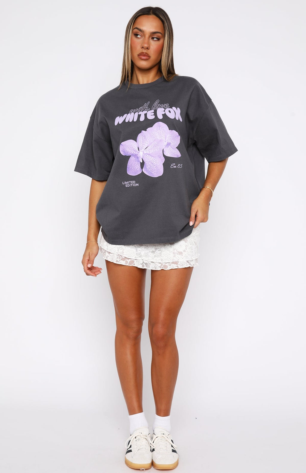 Trending With Love Forever Oversized Tee Volcanic