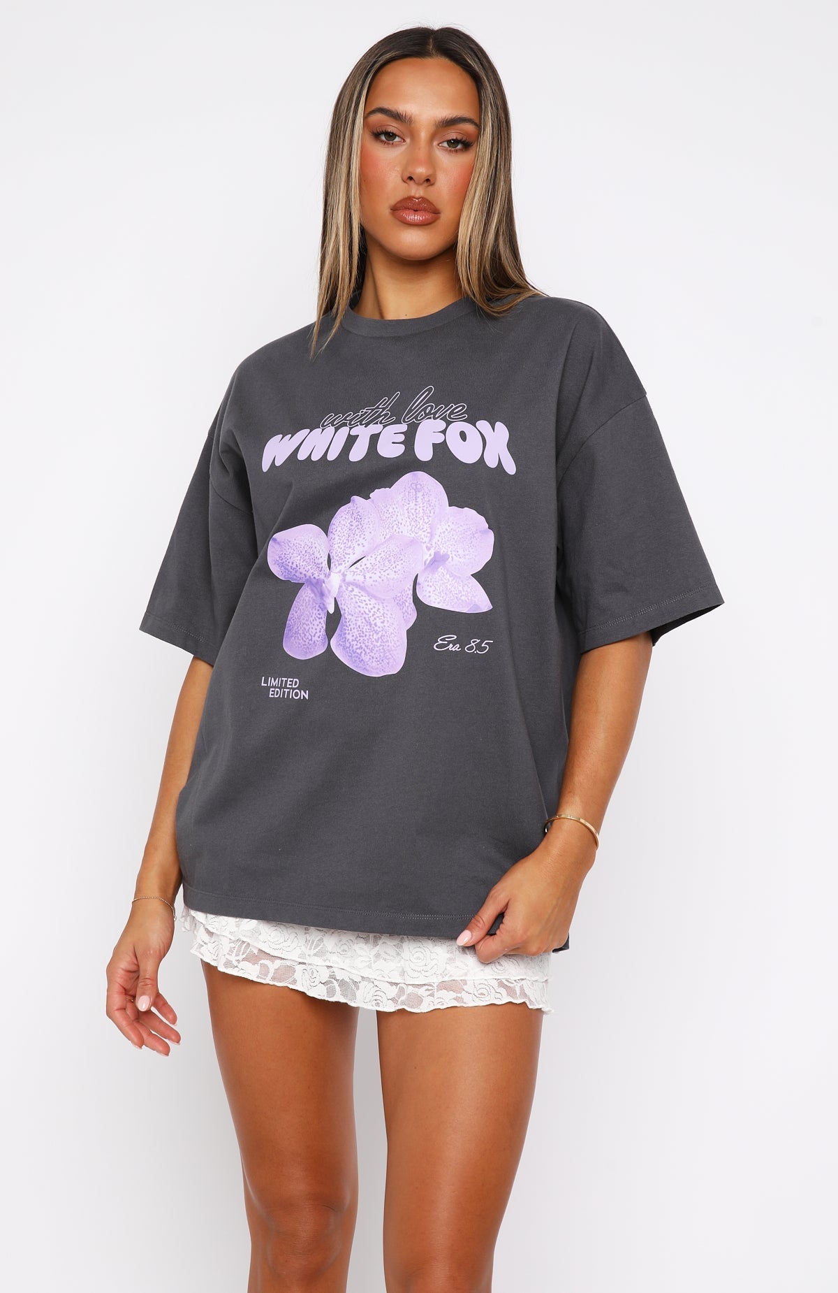 Trending With Love Forever Oversized Tee Volcanic