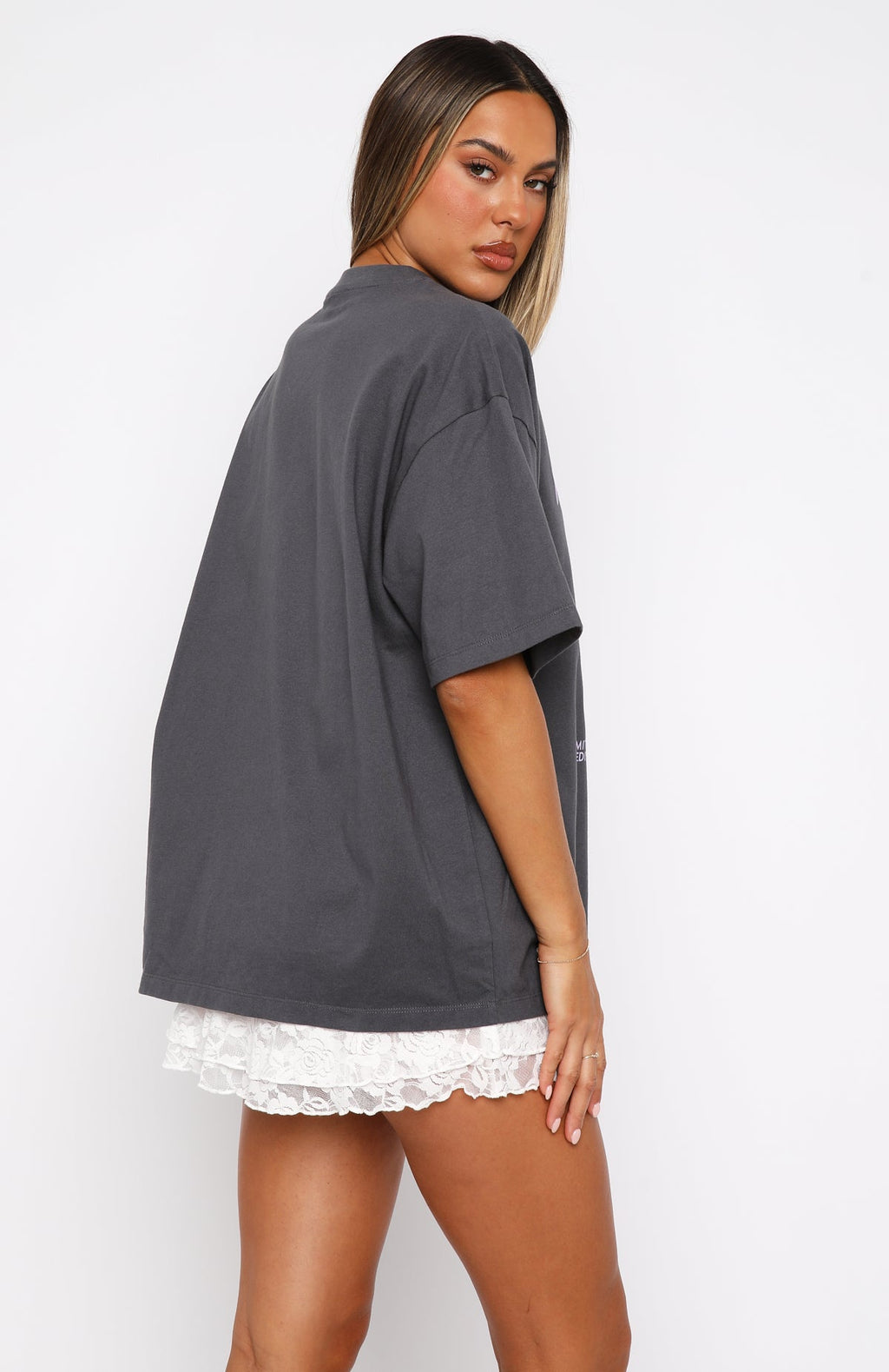 Trending With Love Forever Oversized Tee Volcanic
