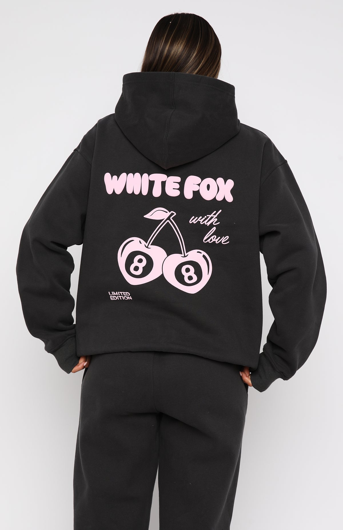 Trending With Love In The Moment Oversized Hoodie Charcoal