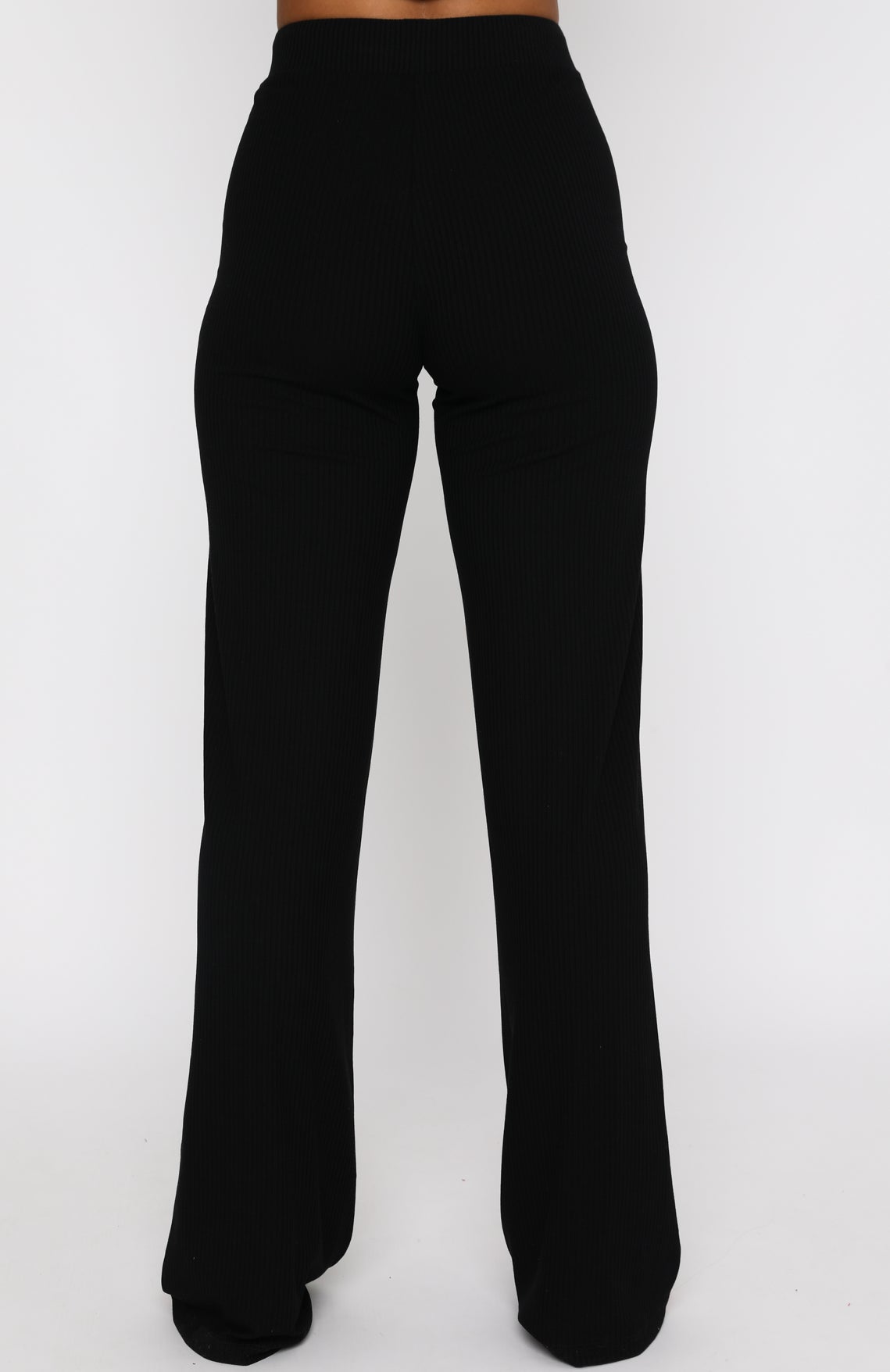 Trending Adore You Ribbed Pants Black