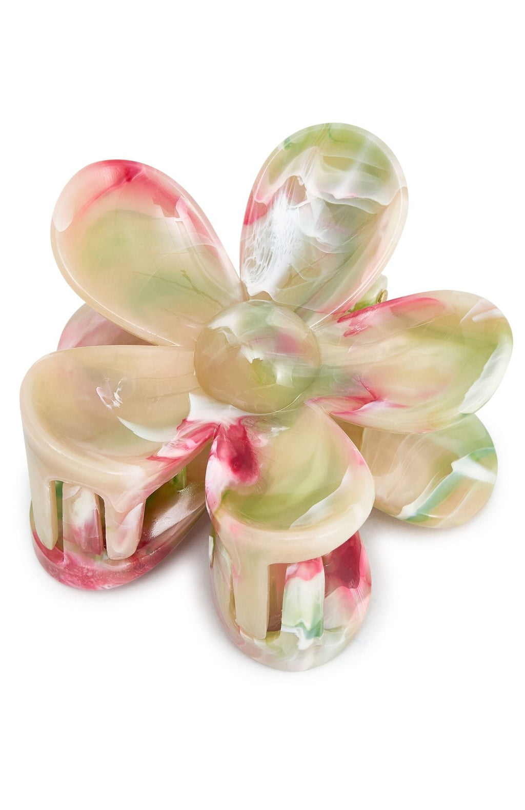 Trending Romina Hair Clip Pink Marble